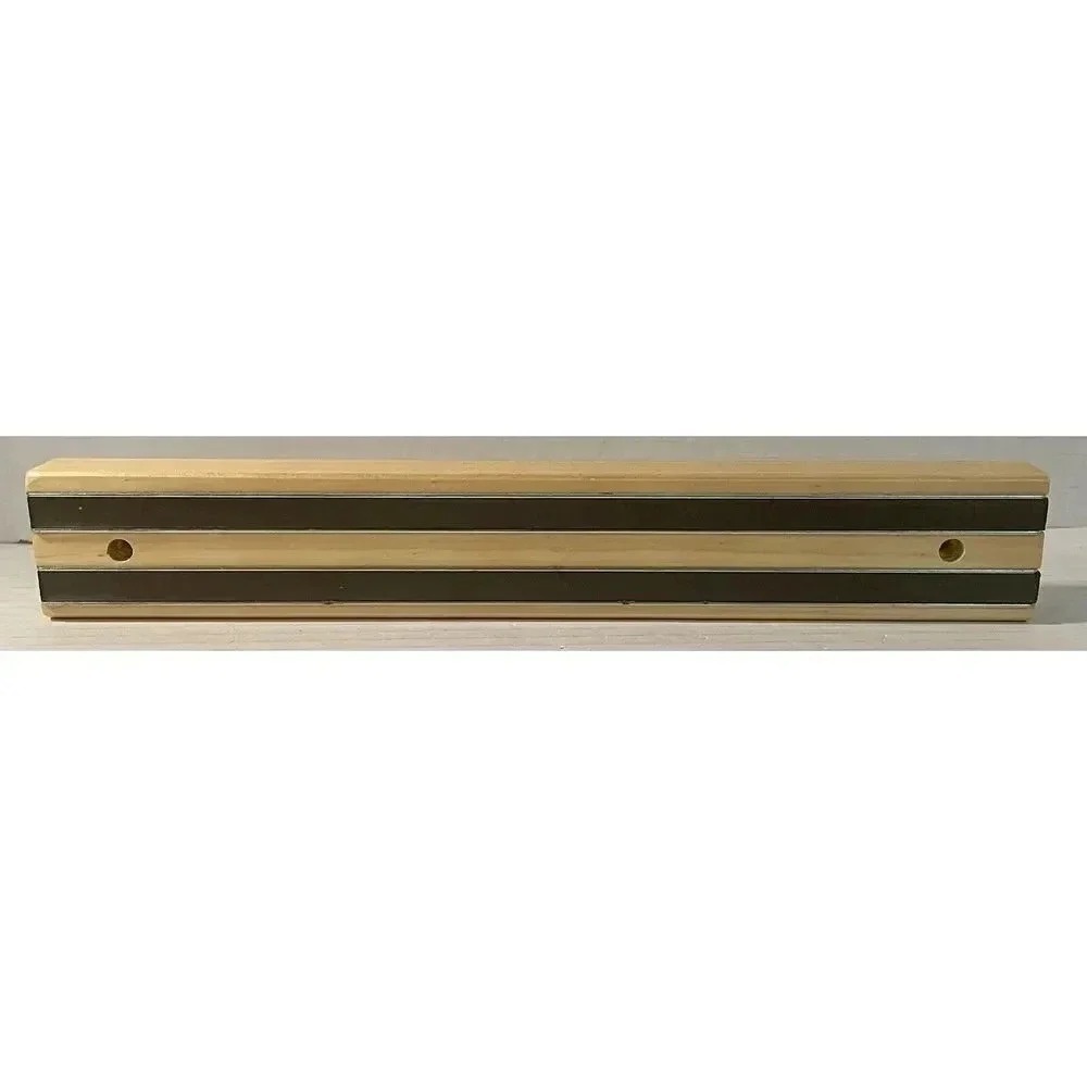Magnetic Wood Tool Bar Knife Block 12" Cutlery‎ Organizer With Mounting Screws